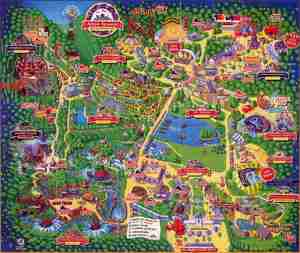 38 years of Alton Towers maps | Nostalgasm