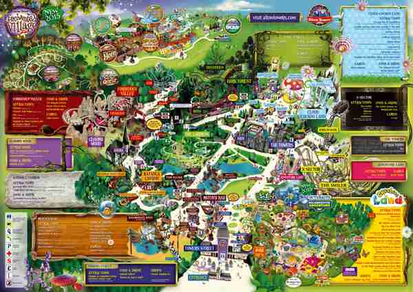 38 years of Alton Towers maps | Nostalgasm