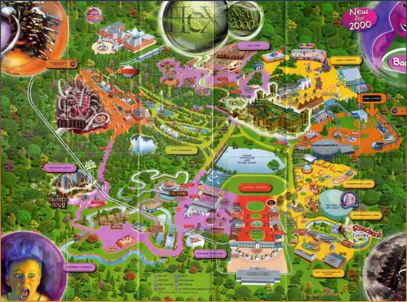 38 years of Alton Towers maps | Nostalgasm