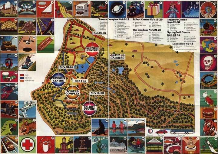 alton towers map 1981