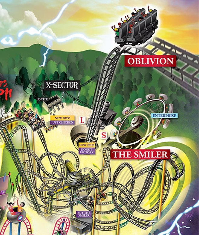 alton towers map 2019 x sector