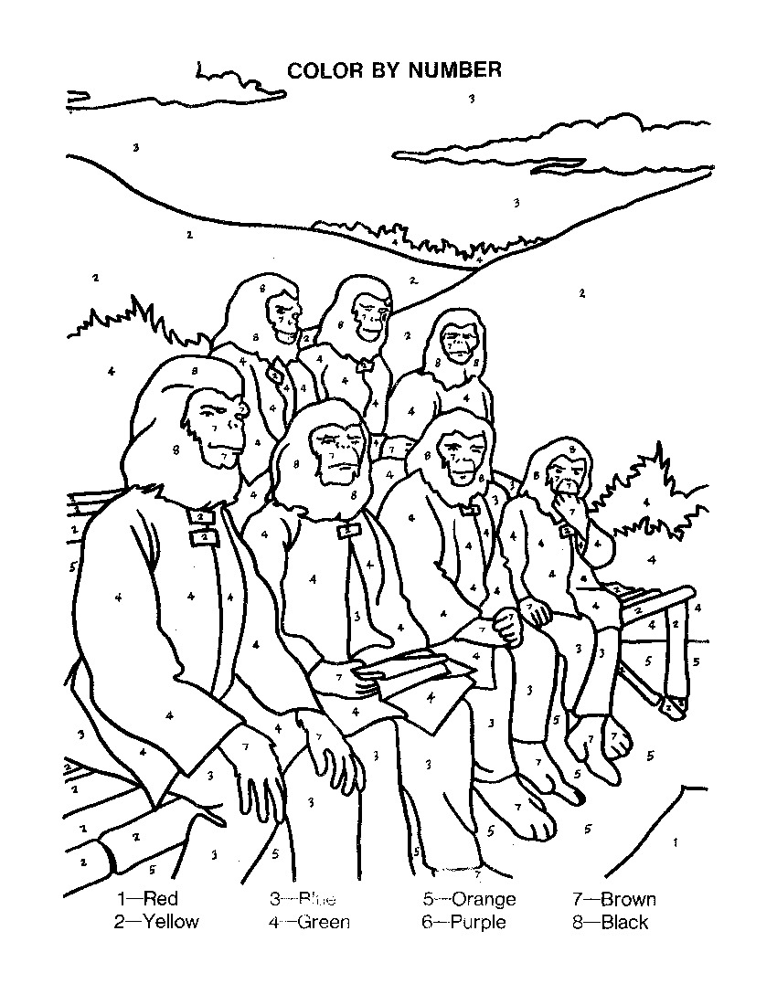 planet of the apes coloring books page 88