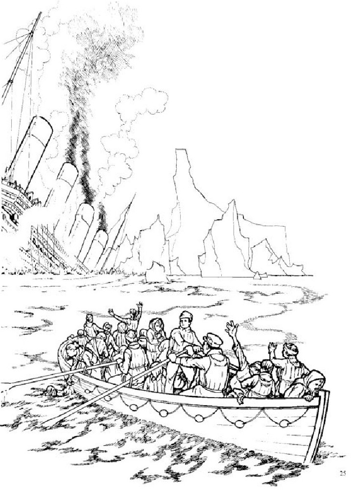 titanic coloring book page 25