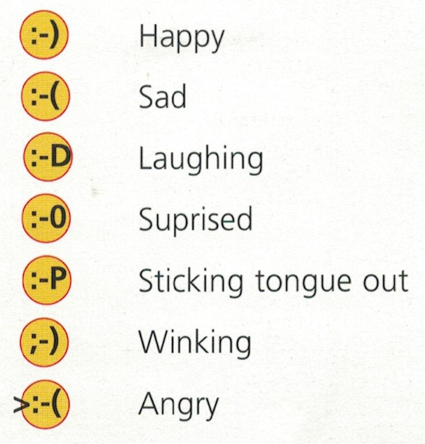 101 things to do on the internet page 17 emoticons